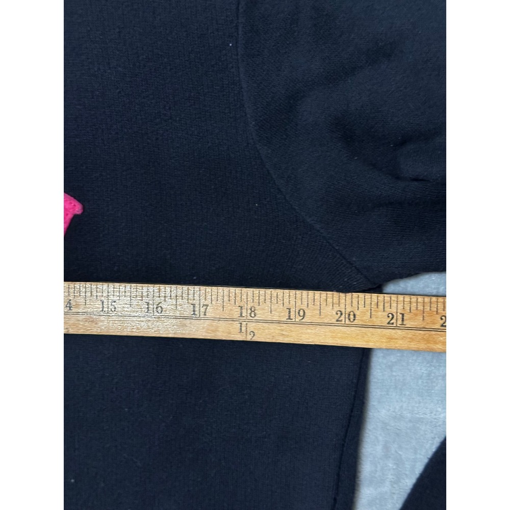 Abercrombie & Fitch‎ Womens Navy Pink Logo Cropped Sweatshirt Large 100% Cotton - Picture 8 of 9